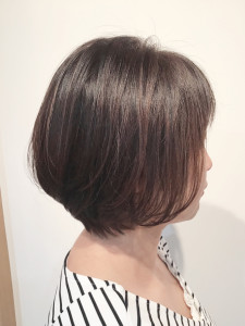 長めのショートボブ